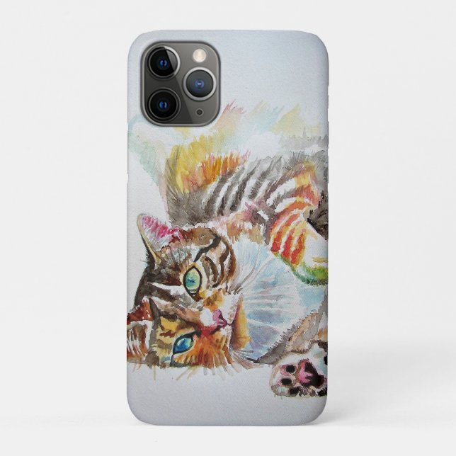 Coques Case-Mate iPhone Porte-monnaie pour femmes en aquarelle représentan (Dos)