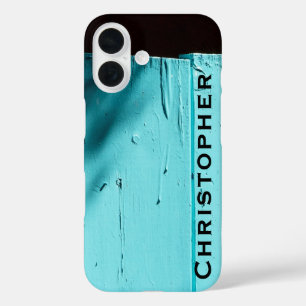 Coque Pour iPhone 16 Porte sud-ouest Turquoise iPhone XR XS XS Max Nom