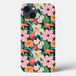 Case-Mate iPhone Case Portefeuille de téléphone floral beige et coloré