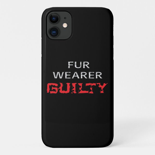 Coques Case-Mate iPhone Porteur de fourrure coupable (Dos)