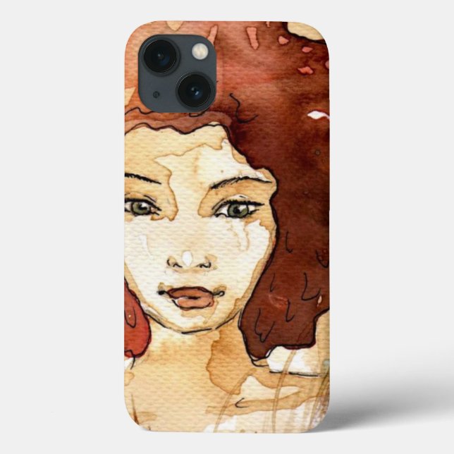 Coques Case-Mate iPhone Portrait Abstrait 3 (Verso)