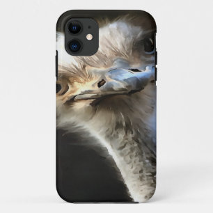 Case-Mate iPhone Case Portrait Artistique Ostrich Avec Expression Goofy