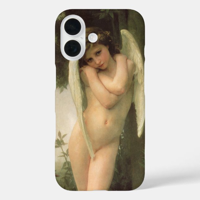 Coques Case-Mate iPhone Portrait d'ange de Cupid (Cupidon) par Bouguereau (Verso)