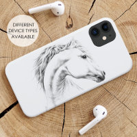 Portrait de cheval Dessin d'art équestre animal