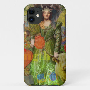 Coque iPhone 11 Portrait de femme classique vintage Taureau Art go