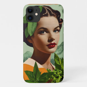 Case-Mate iPhone Case Portrait de femme illustré vintage 
