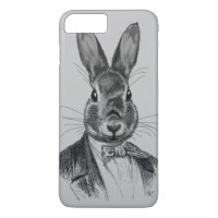 Portrait de lapin en costume
