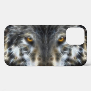 Etui iPhone Case-Mate Portrait de loup inspirant à l'aérographe