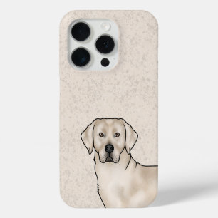 Coque iPhone 15 Pro Portrait de tête de chien du laboratoire de récupé