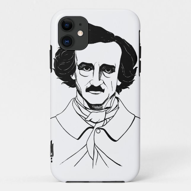 Coques Case-Mate iPhone Portrait d'Edgar Allan Poe (Dos)