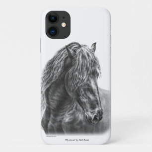 Case-Mate iPhone Case Portrait du cheval friésien Wavy Mane