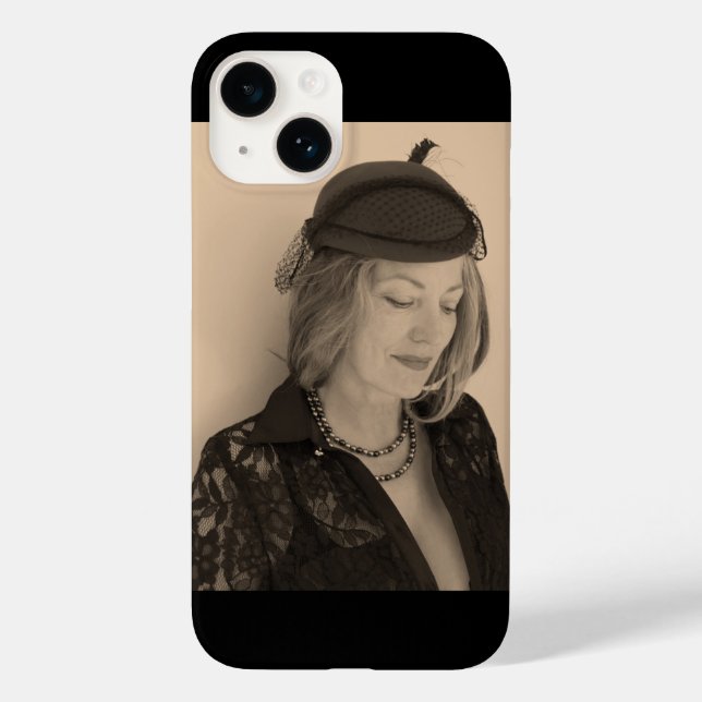Coques Case-Mate iPhone Portrait d'une belle femme (Verso)