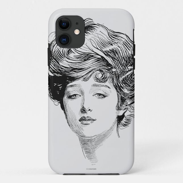 Coques Case-Mate iPhone Portrait d'une fille de Gibson, 1900 (Dos)