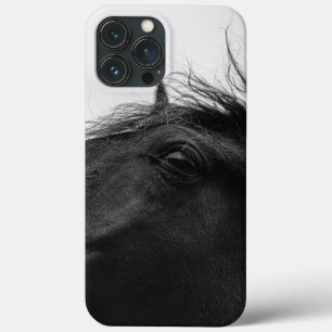 Case-Mate iPhone Case Portrait équestre noir minimal