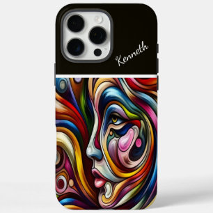 Coques iPhone 16 Pro Max Portrait Femme Coloré En Couleur