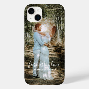 Coque Pour iPhone 14 Plus Portrait Mariage personnalisé Calligraphie moderne