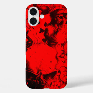Coques iPhone 16 Plus Portraits de musiciens de pop dans Vibrant rouge c
