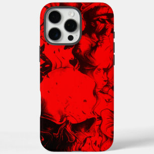 iPhone 16 Pro Max Case Portraits de musiciens pop Vibrant cramoisi et o