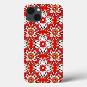 iPhone 13 Case Portuguese Ceramic Tile Pattern