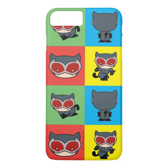 Coques Case-Mate iPhone Poses de caractères Chibi Catwoman (Dos)