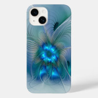 Position, Abstrait bleu turquoise fractal
