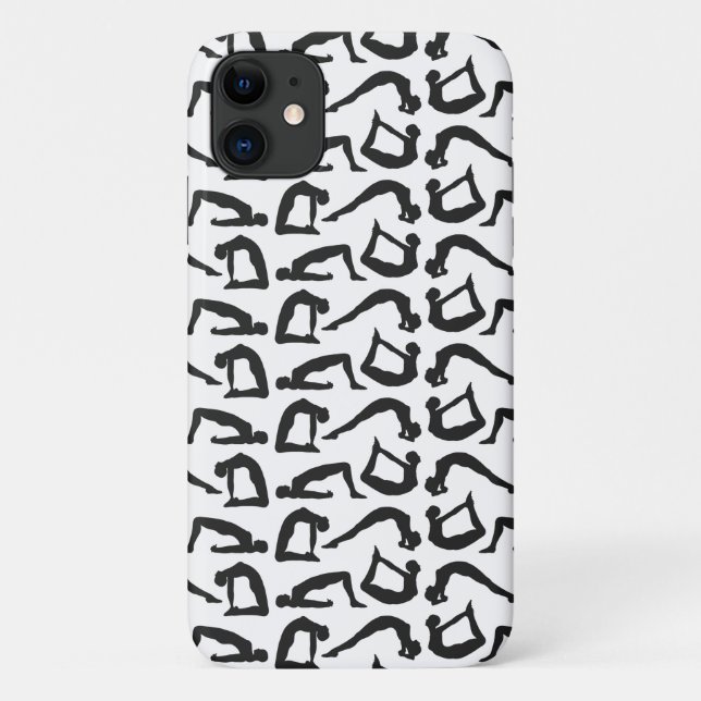 Coques Case-Mate iPhone Positions de yoga Silhouettes (Dos)