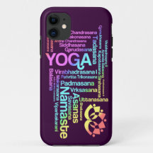 Positions en pastel de yoga d'arc-en-ciel dans