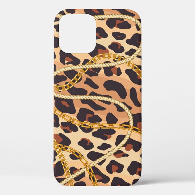 Coques Case-Mate iPhone Poster de animal baroque, Conception Chaîne (Verso)