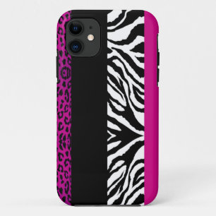 Coque Case-Mate Pour iPhone Poster de animal de coutume de léopard et de zèb