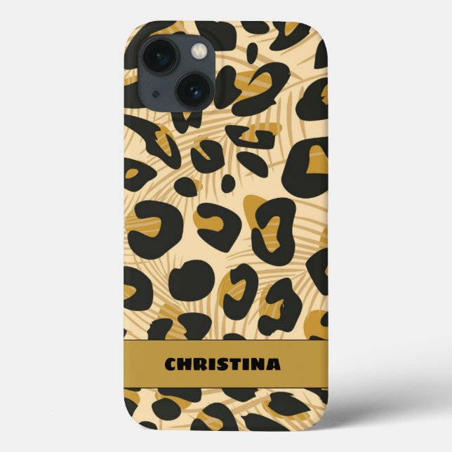 Coques Case-Mate iPhone Poster de animal Jaguar (Verso)