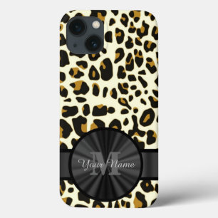 Etui iPhone Case-Mate Poster de animal léopard monogrammé