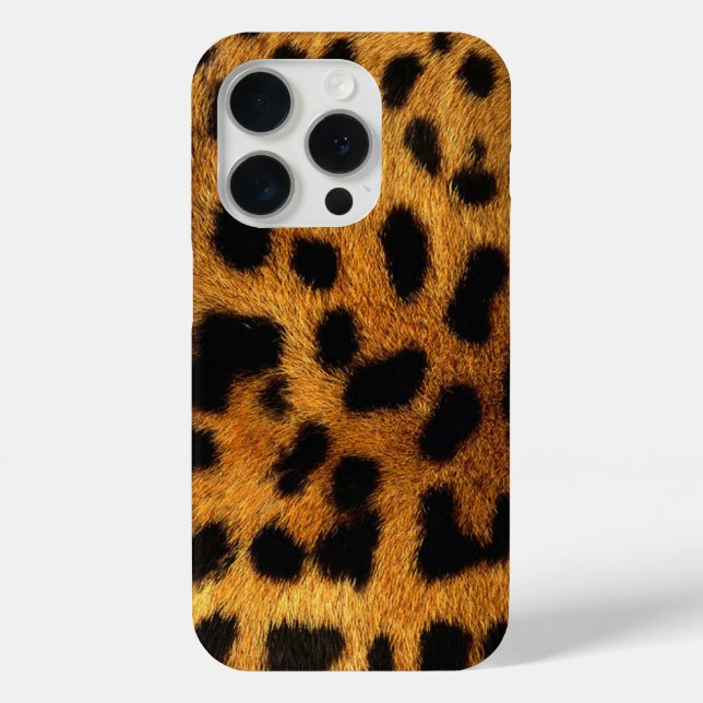 Coques Case-Mate iPhone poster de animal safari branché leopard motif (Verso)