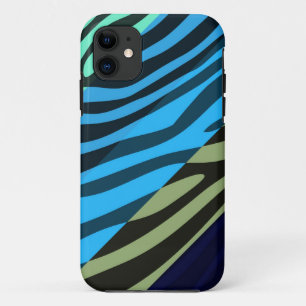 Coque iPhone 11 Poster de animal Skin Zebra Retro Motif coloré 6