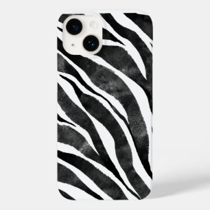 Coque Pour iPhone 14 Poster de animal Zèbre noir blanc