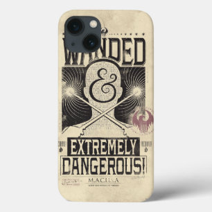 iPhone 13 Case Poster Recherché déambulé et extrêmement dange