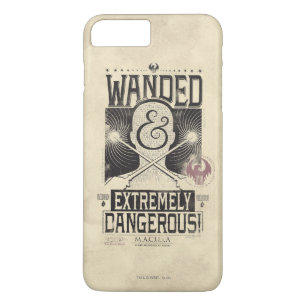 Coque iPhone 8 Plus/7 Plus Poster Recherché déambulé et extrêmement dangereux
