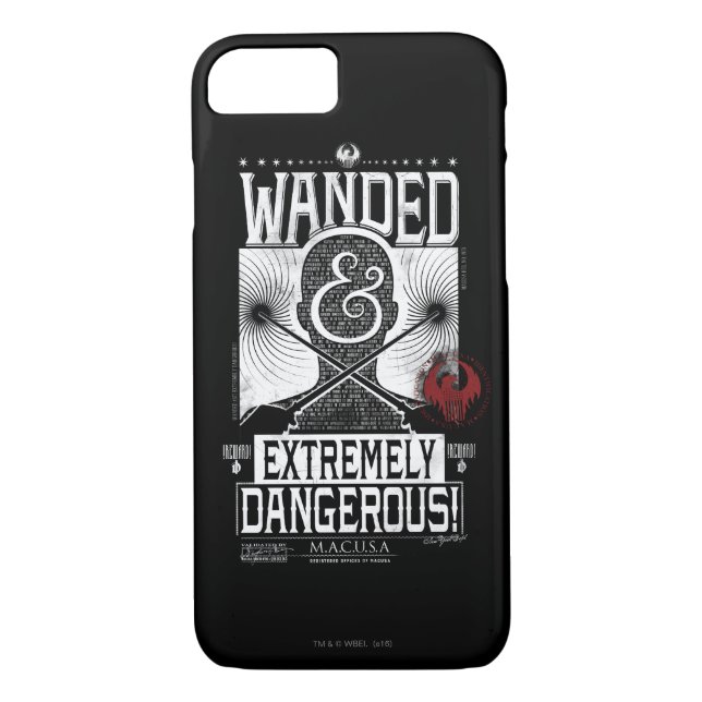 Coques Case-Mate iPhone Poster Recherché géant et extrêmement dangereux -  (Dos)