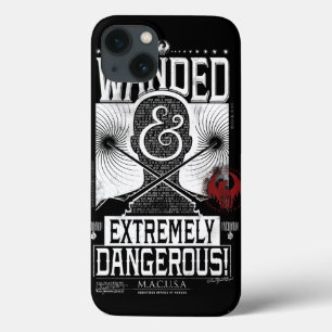 iPhone 13 Coque Poster Recherché géant et extrêmement dangereux