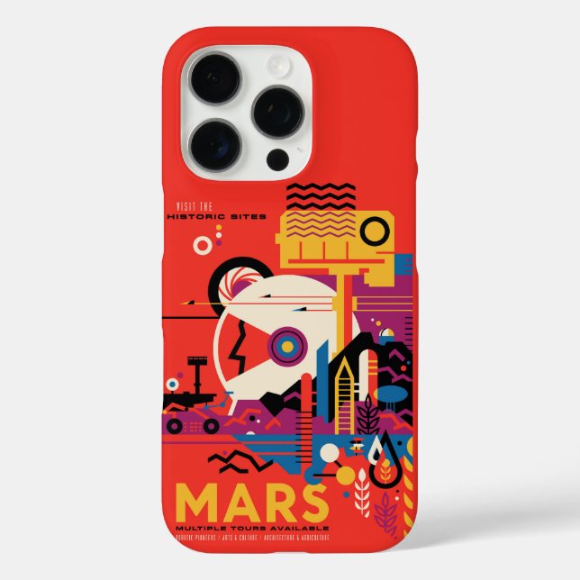 Coques Case-Mate iPhone Poster spatial Retro - Programme d'exploration de  (Verso)