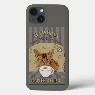 Case-Mate iPhone Case Poster vintage Abyssinian Cat Cat Capurrrccino