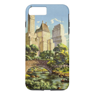 Coque iPhone 7 Plus Poster vintage de New York City Central Park