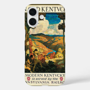 Coque Pour iPhone 16 Poster Vintage voyage, Dans Le Vieux Kentucky, NC