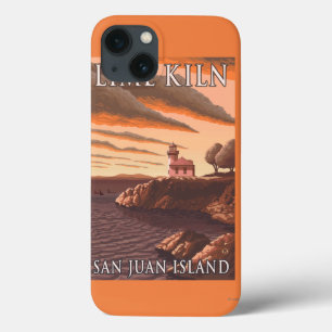 Coques Pour iPhone Poster Vintage voyage du phare Lime Kiln