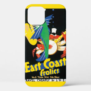 Coques Pour iPhone Poster Vintage voyage, Frolites de la côte Est Fru