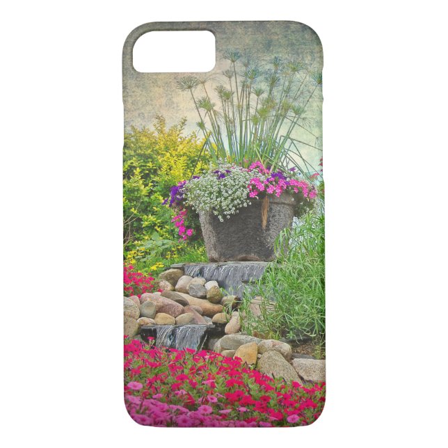 Coques Case-Mate iPhone pot de fleurs dans le jardin (Dos)