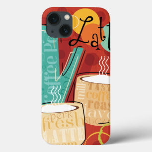iPhone 13 Case Pot et tasses décoratifs de Latte