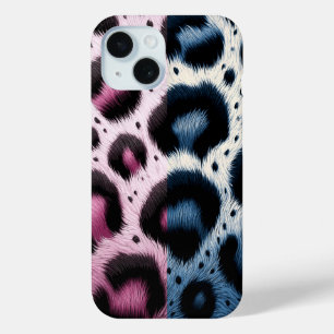 Coque Pour iPhone 15 Pots Posters de animaux de fourrure de léopard ros