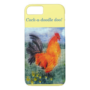 Coque iPhone 8/7 Poulet de coq d'art ornithologique