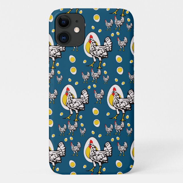 Coques Case-Mate iPhone Poulets rétro (Dos)