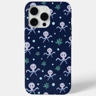 Coque iPhone 15 Pro Max Poulpe sous la mer motif pour enfants